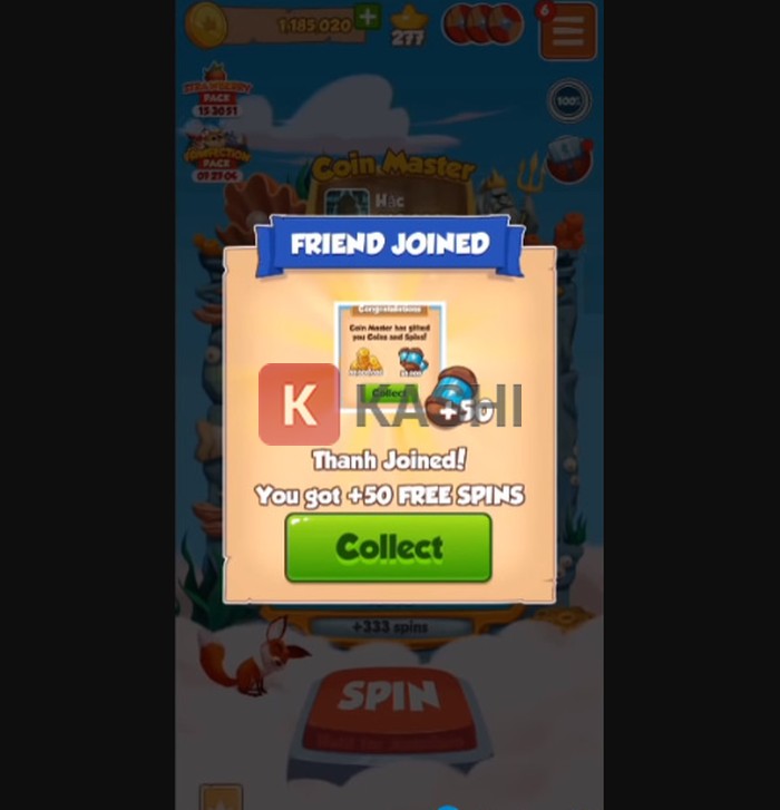 Kích hoạt tài khoản và nhận Spin miễn phí