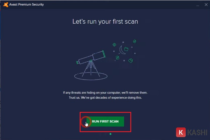 Hộp thoại Avast Premium Security