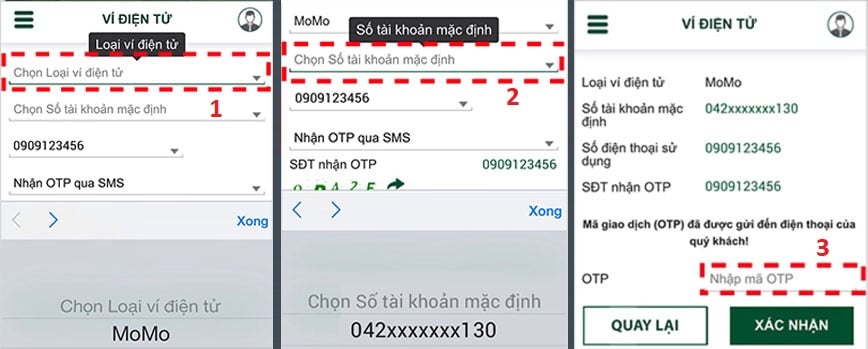 Liên kết Vietcombank