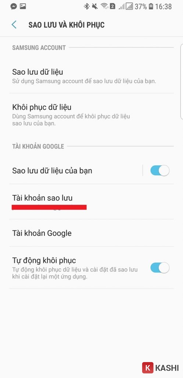 Cách sao lưu dữ liệu trên Android