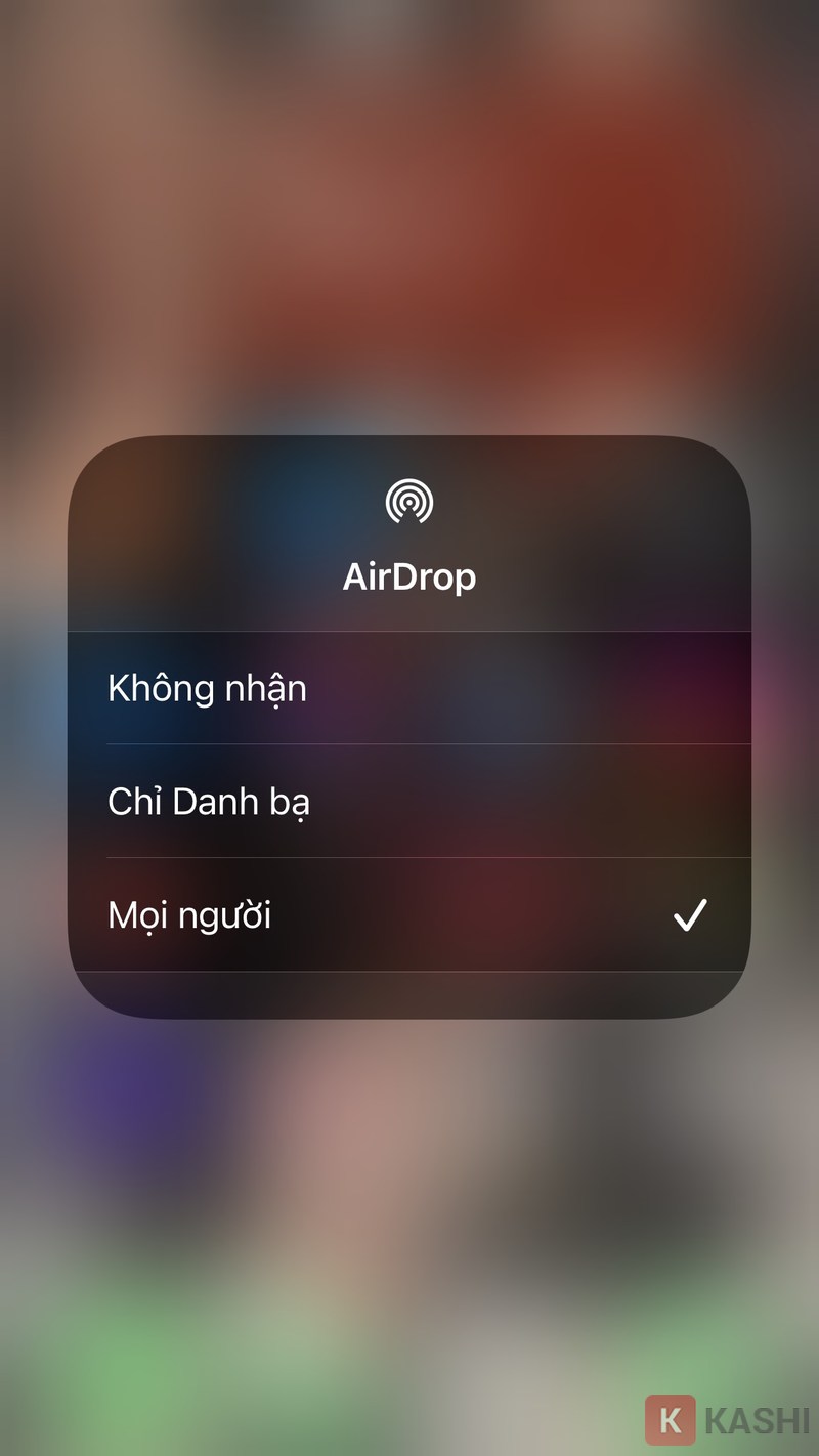 Lựa chọn chế độ mong muốn