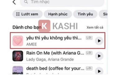 Thêm lời bài hát vào Story Facebook