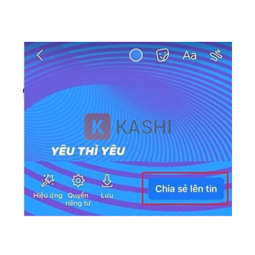 Chia sẻ Story lên Facebook