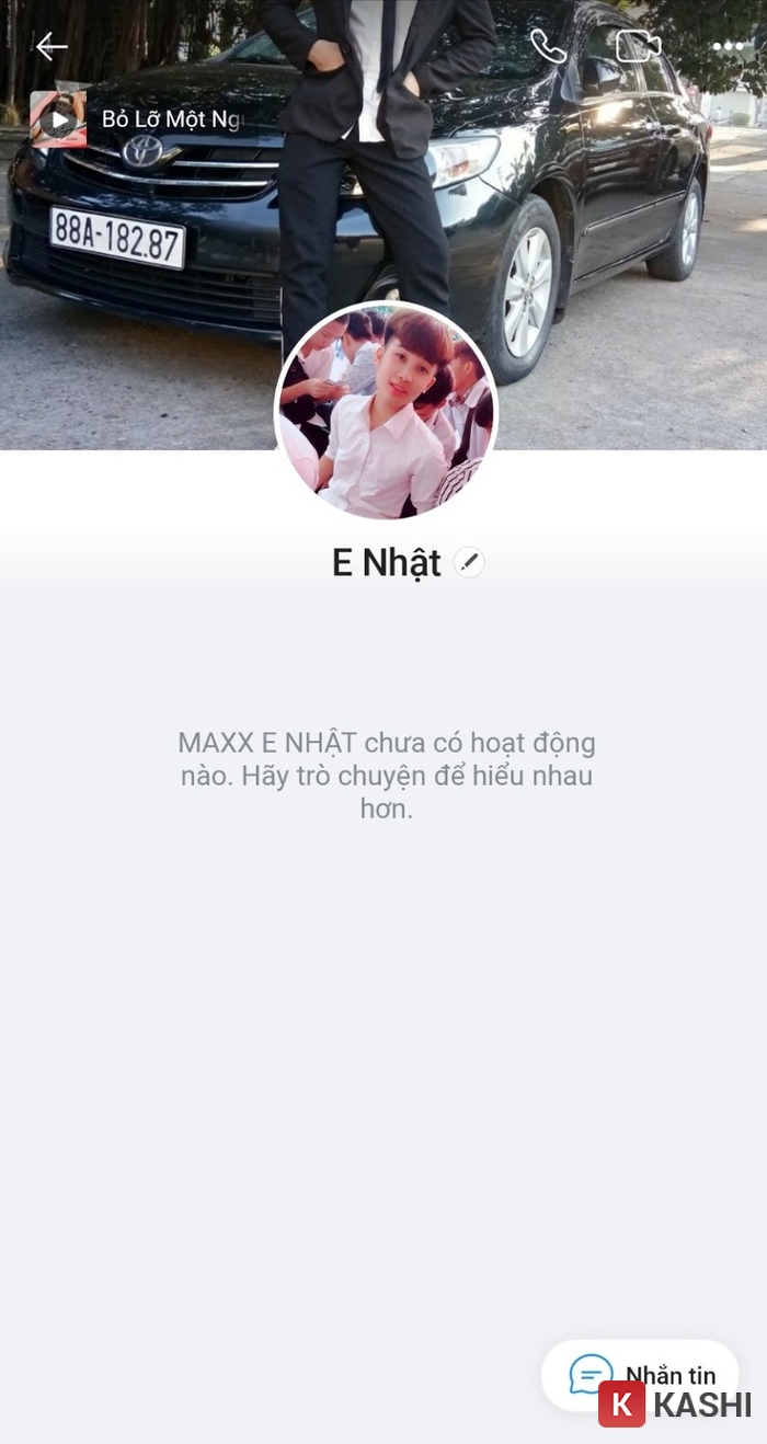 Vào trang cá nhân trên Zalo của người cần tìm kiếm.