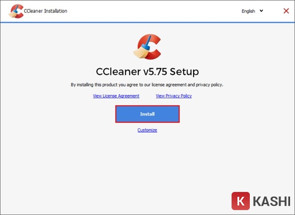 Chọn Install Ccleaner Full