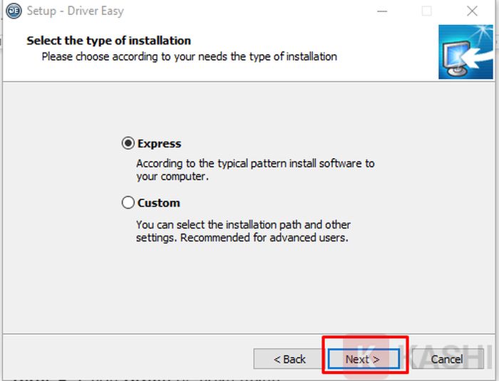 Cài đặt Driver Easy - Bước chọn thư mục