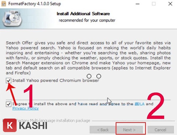 Cài đặt Format Factory