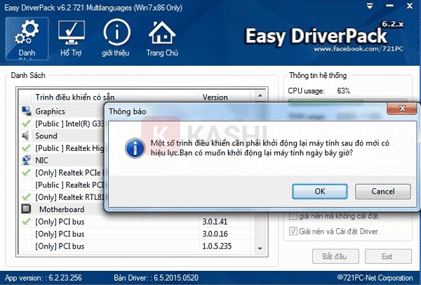 Thông báo hoàn thành