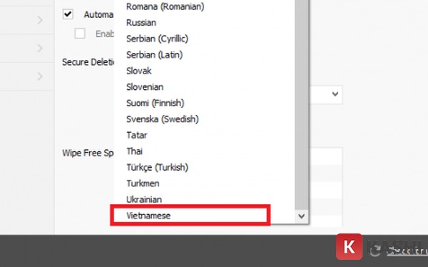 Chọn Vietnamese
