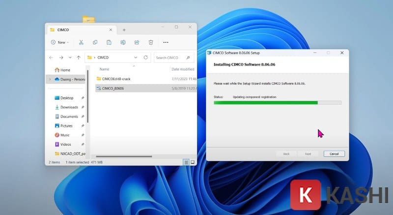 Đợi quá trình cài đặt