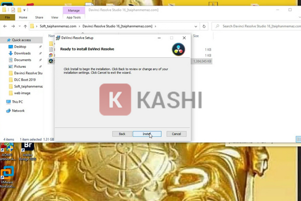 Tiến hành cài đặt