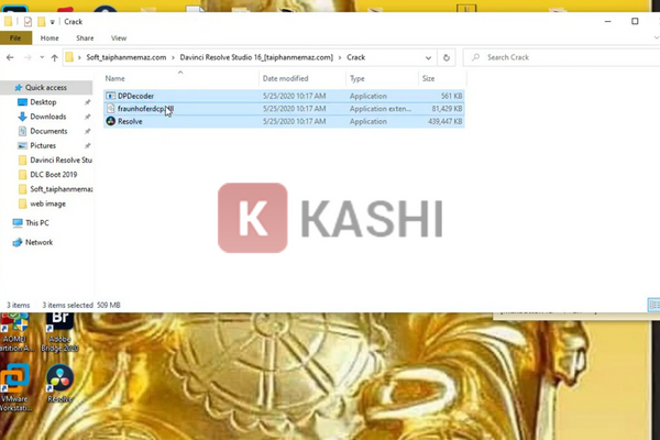 Sao chép file crack