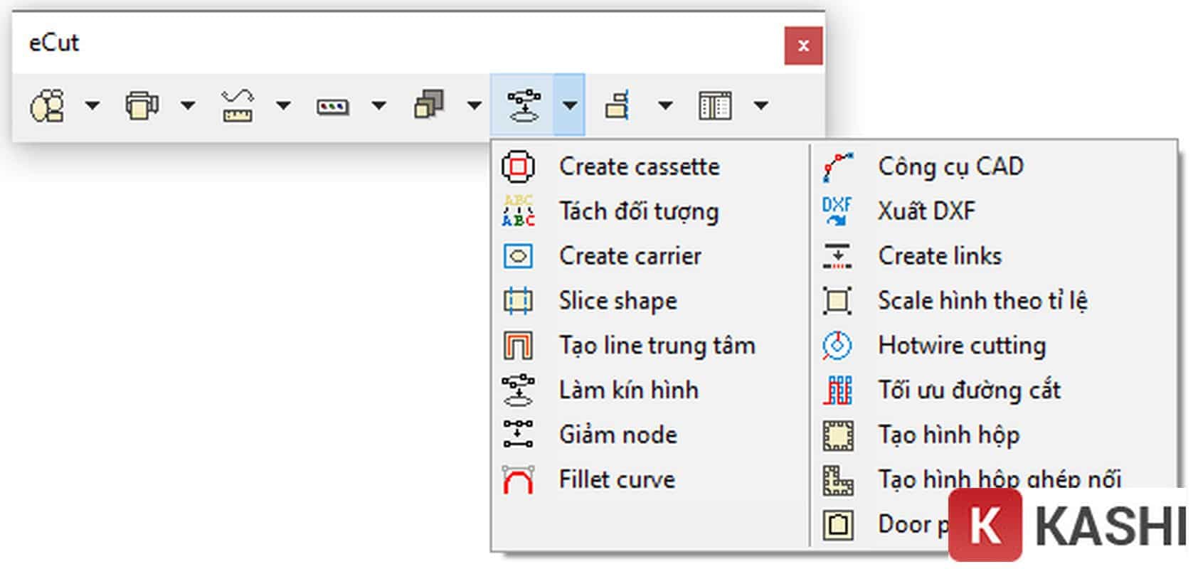 Công cụ tạo chân chữ hộp