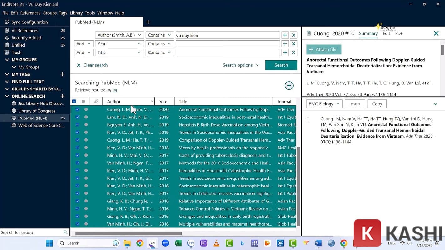Giao diện EndNote 21