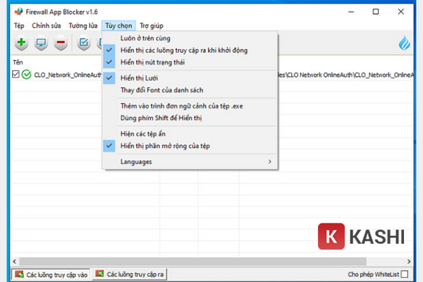 Ẩn menu ngữ cảnh