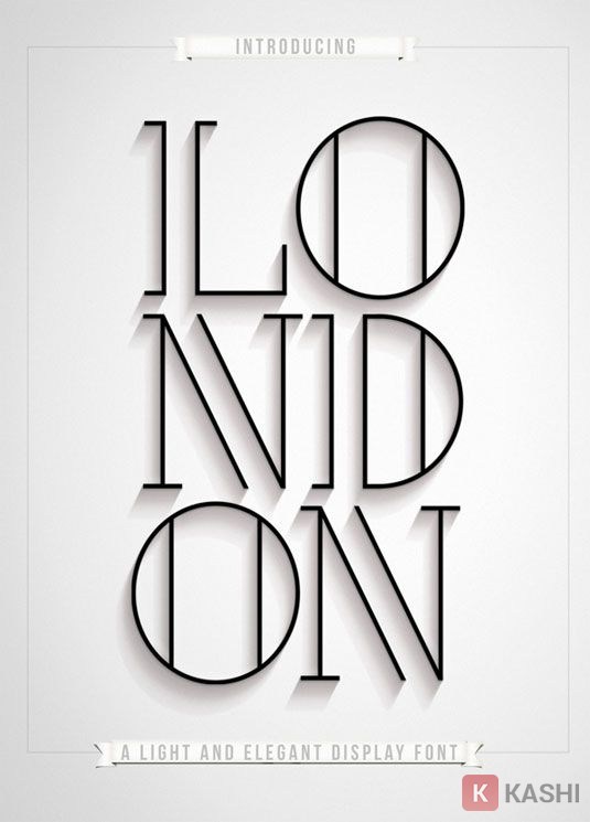 Kiểu chữ thanh lịch, nhẹ nhàng phù hợp với kiến trúc hiện đại