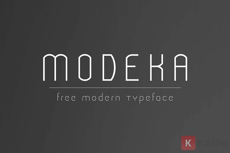 Font chữ kiến trúc Modeka
