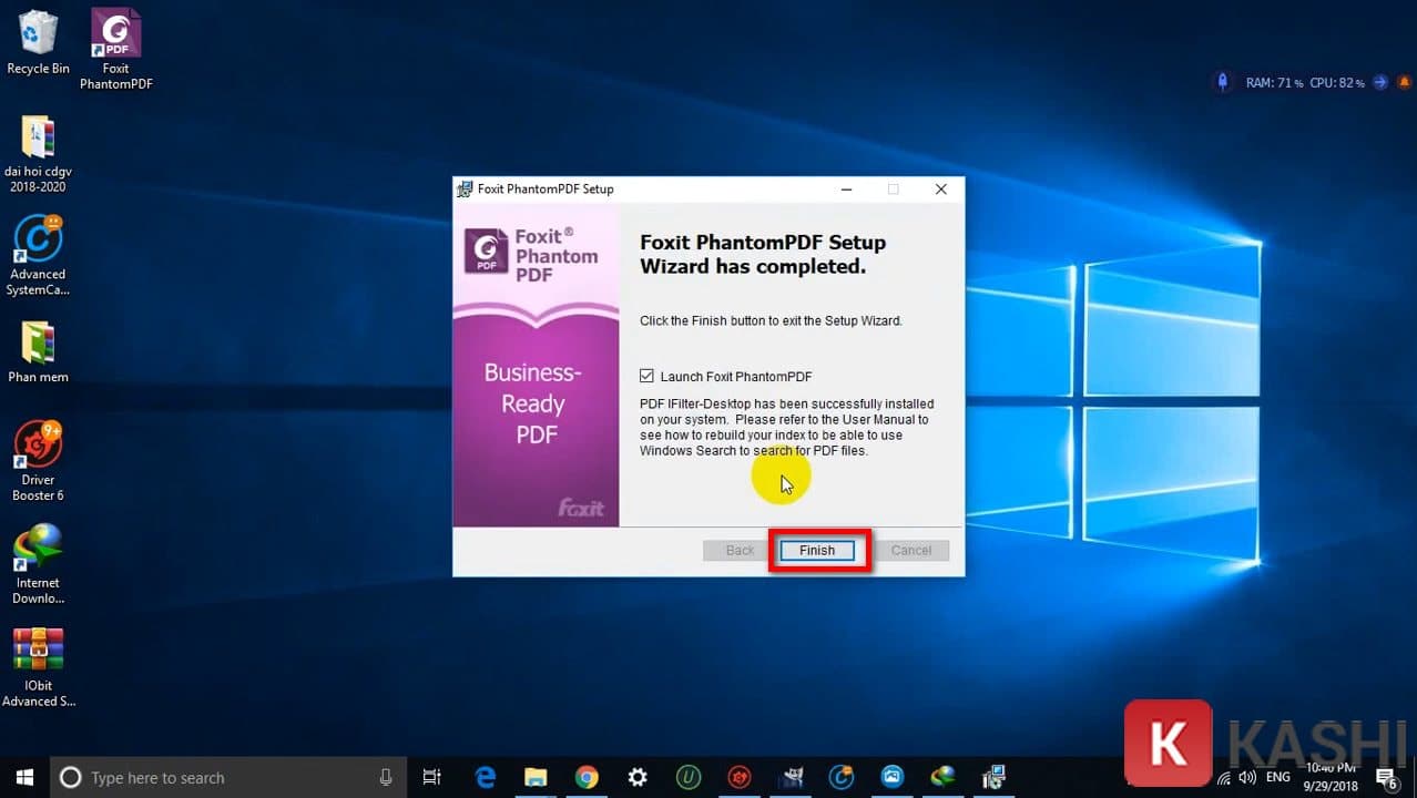 Hoàn tất cài đặt