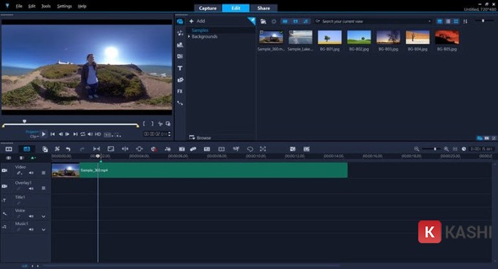 Giao diện Corel VideoStudio 2025