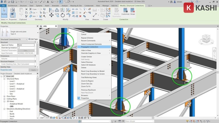 Giao diện phần mềm Revit 2020