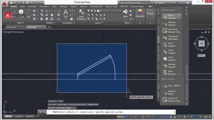 Giao diện AutoCAD 2015