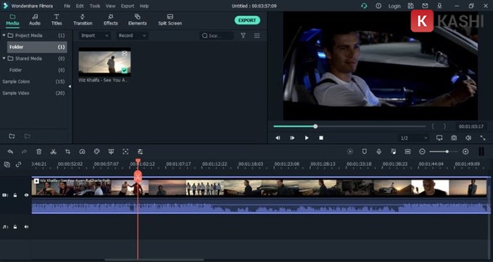 Giao diện Filmora X