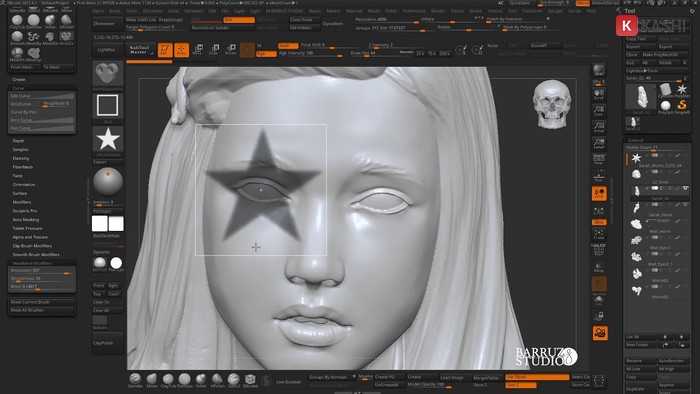 Giao diện ZBrush 2025