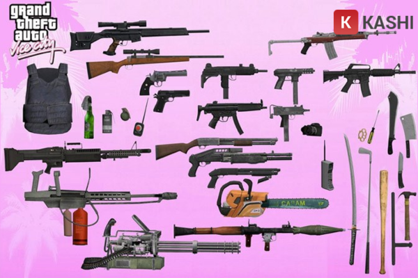 Hệ thống vũ khí đa dạng trong GTA Vice City