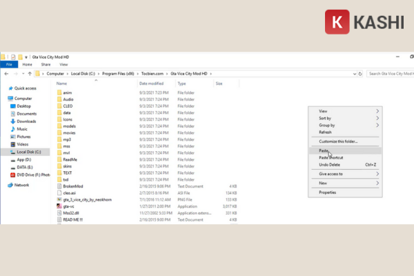 Dán file Việt Hóa vào thư mục cài đặt