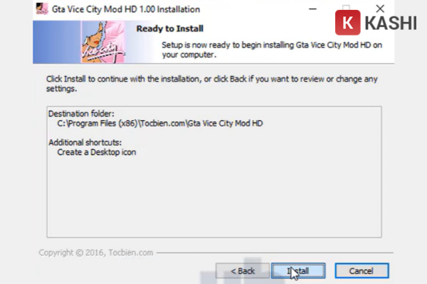 Tiến hành cài đặt GTA Vice City