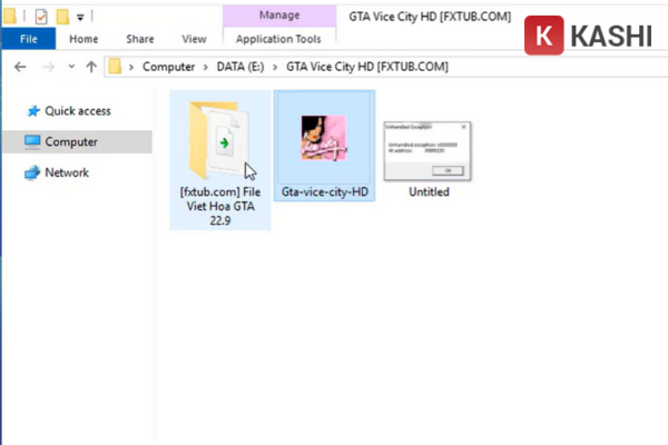 Mở file Việt Hóa GTA Vice City