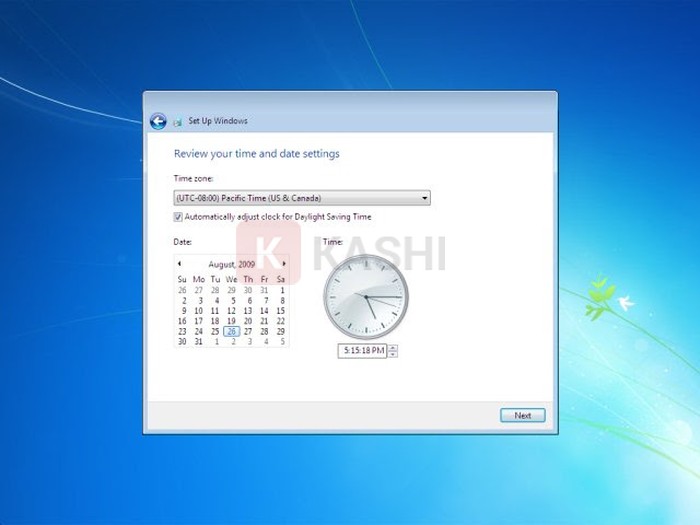 Thiết lập thông tin cá nhân