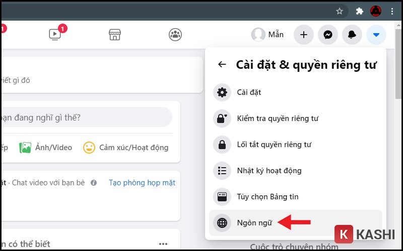 Cách Đổi Tên Facebook 1 Chữ Đơn Giản 2024 Ngôn ngữ