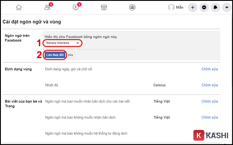 Cách Đổi Tên Facebook 1 Chữ Đơn Giản 2024 Bahasa Indonesia