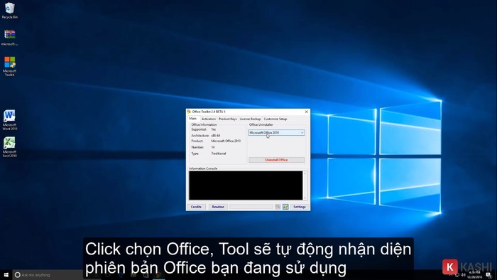 Người dùng chọn nút lệnh “Office”
