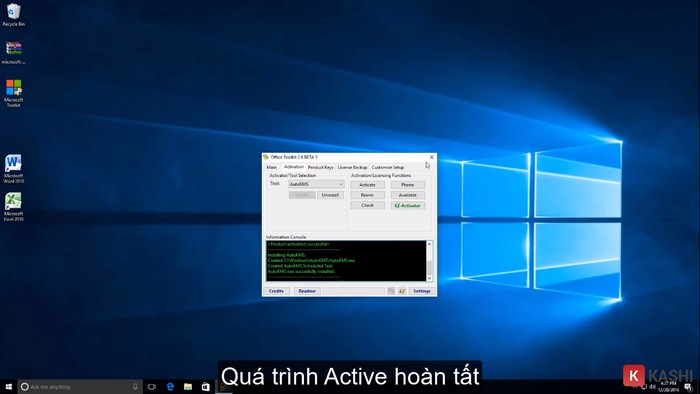 Thông báo khi thiết bị của người dùng Active thành công