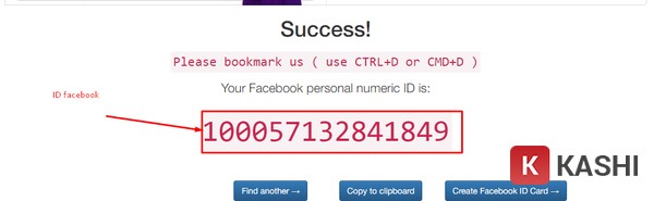 ID Facebook hiển thị