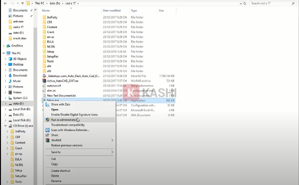 Run as administrator