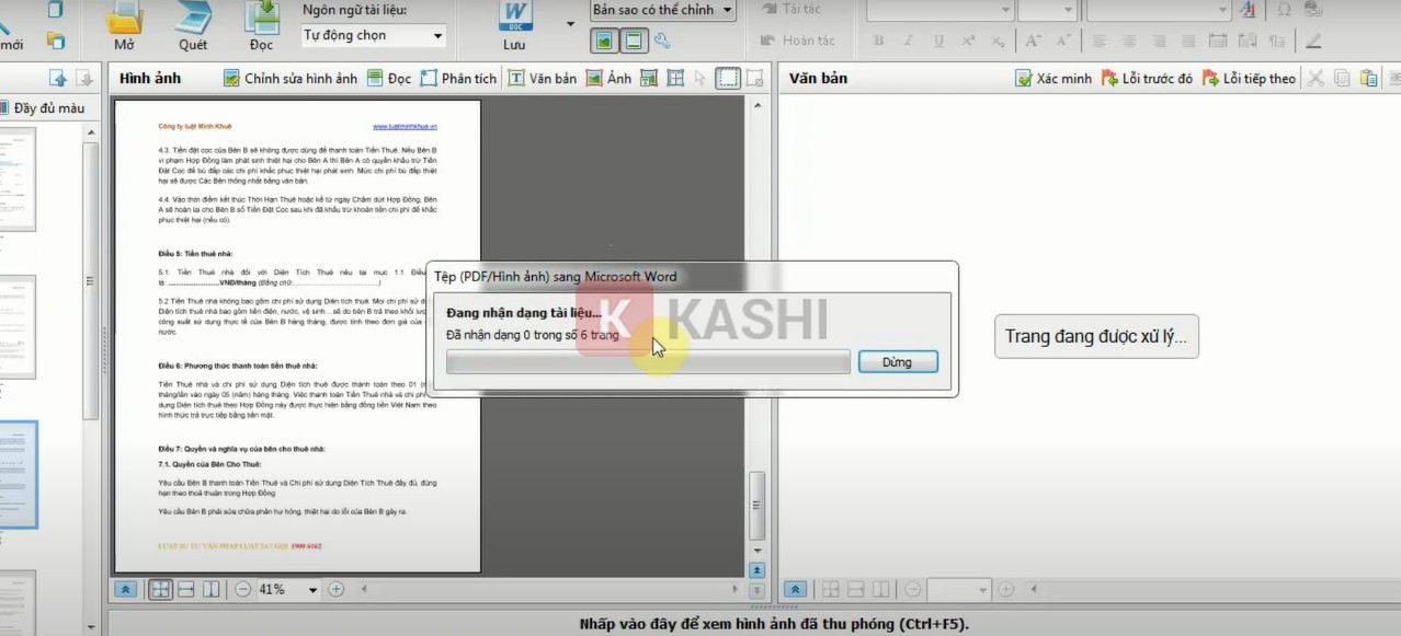Giao diện phần mềm