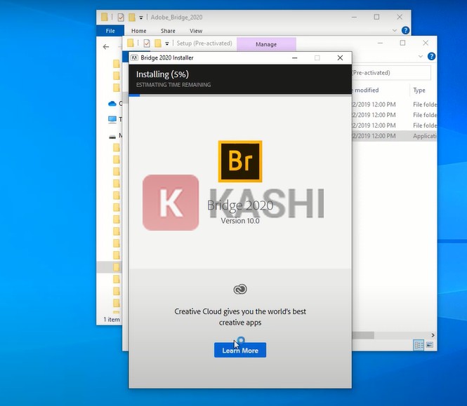 Quá trình cài đặt đang diễn ra