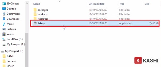 Chạy file Setup InDesign