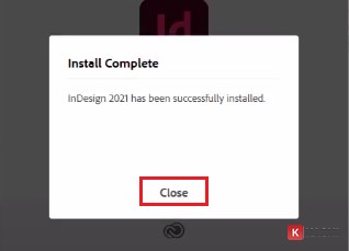 Hoàn tất cài đặt InDesign