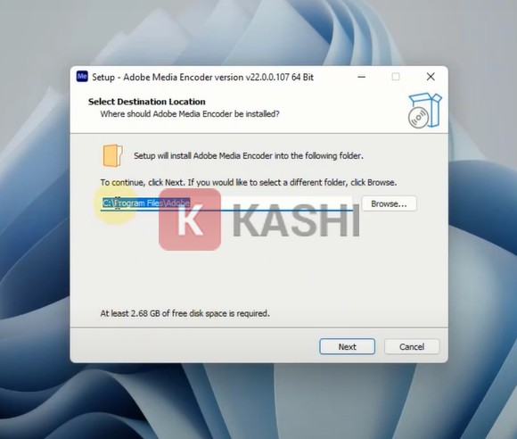 Chọn vị trí cài đặt
