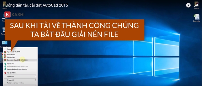 Giải nén AutoCAD 2015
