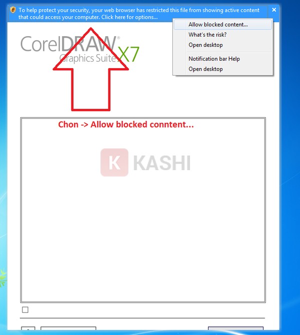 Cho phép nội dung bị chặn