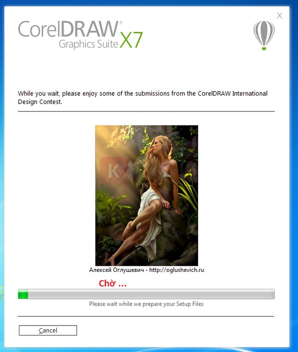 Đợi quá trình cài đặt hoàn tất