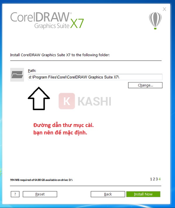 Bắt đầu cài đặt