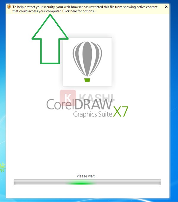 Cho phép Corel X7 cài đặt