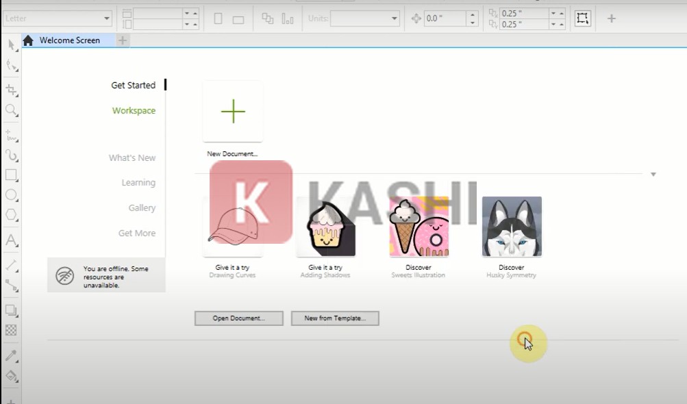 Giao diện sau khi active