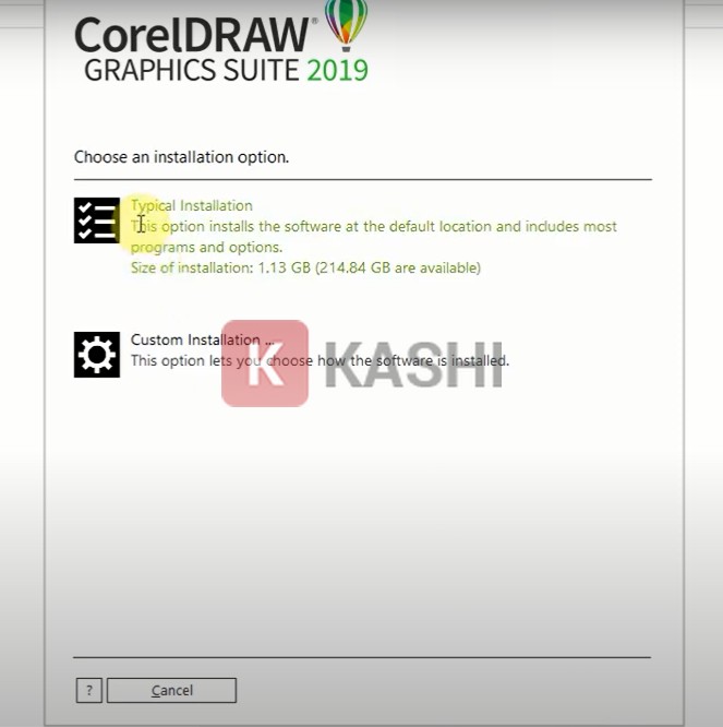 Cài đặt tiêu chuẩn